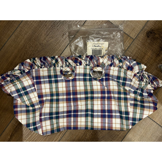 Longaberger MEDIUM MARKET Basket Liner WOVEN TRADITIONS PLAID Fabric NEW