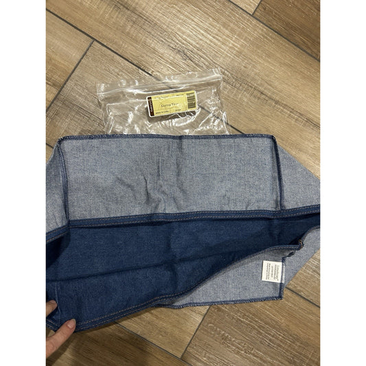 Longaberger Letter Tray Basket Liner Denim Jeans fabric NEW