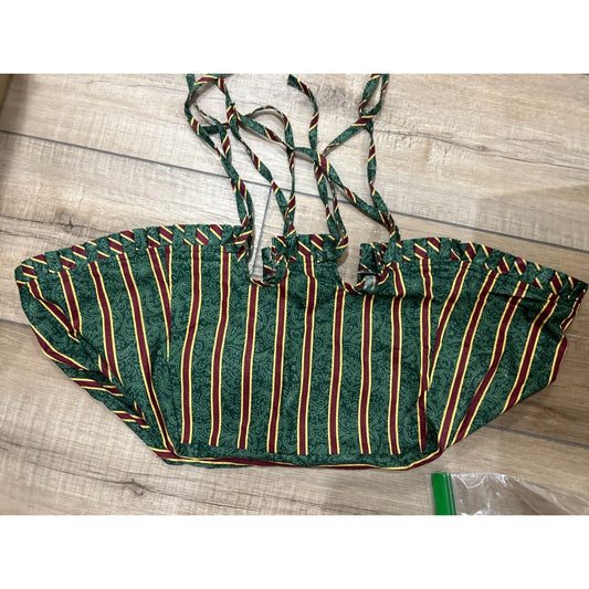 Longaberger Cake Basket Liner - Imperial Stripe paisley fabric
