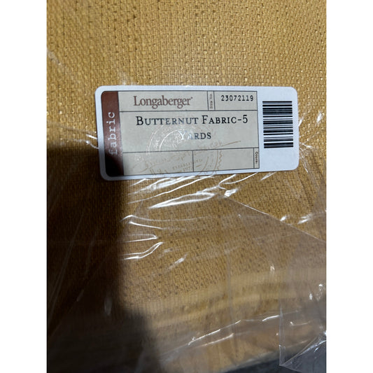 Longaberger Baskets Butternut Yellow Fabric Bulk 5 yards NEW fall Rare