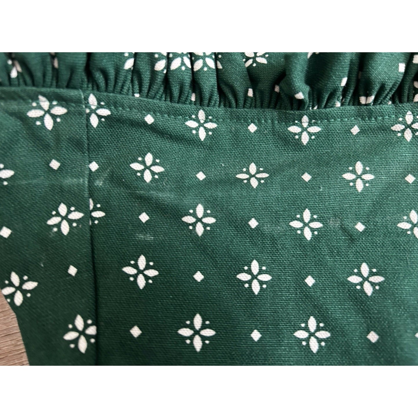 Longaberger Envelope Basket Liner Heritage Green fabric