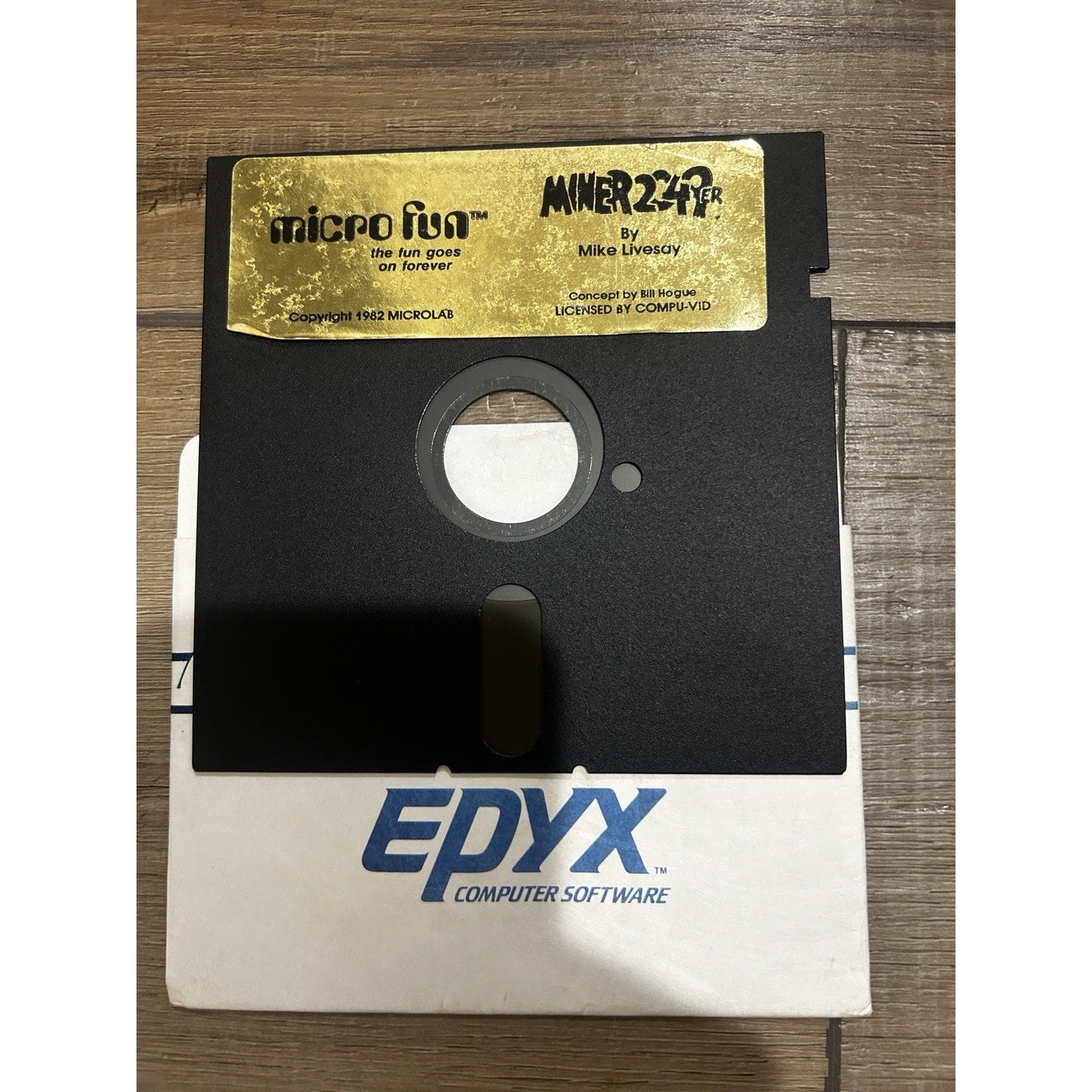 Miner 2049er Micro Fun Apple II 2 Floppy Disk Computer Game 5.25"